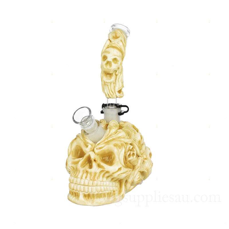 Skull Design Borosilicate Glass Bong