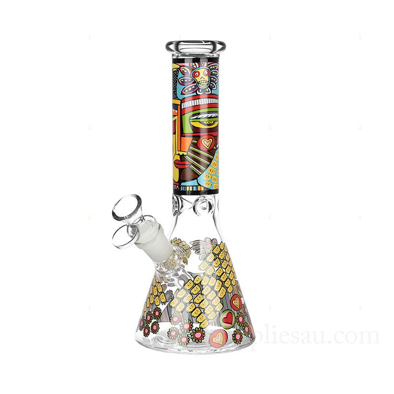 Abstract Art Bong Glass Beaker Bong - Image 2