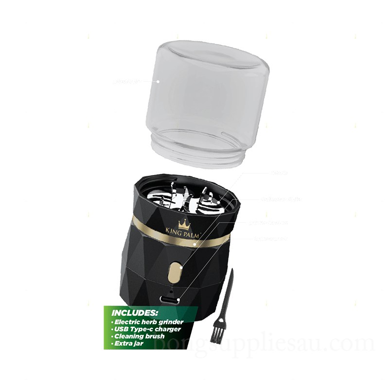 King Palm Black Electric Grinder
