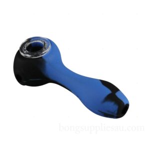 Classic Blue Silicone Hand Pipe