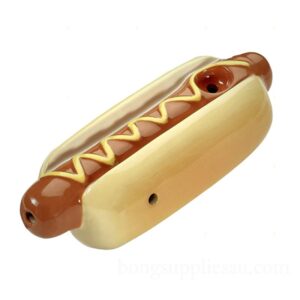 Hot Dog Shape Novelty Smoking Pipe