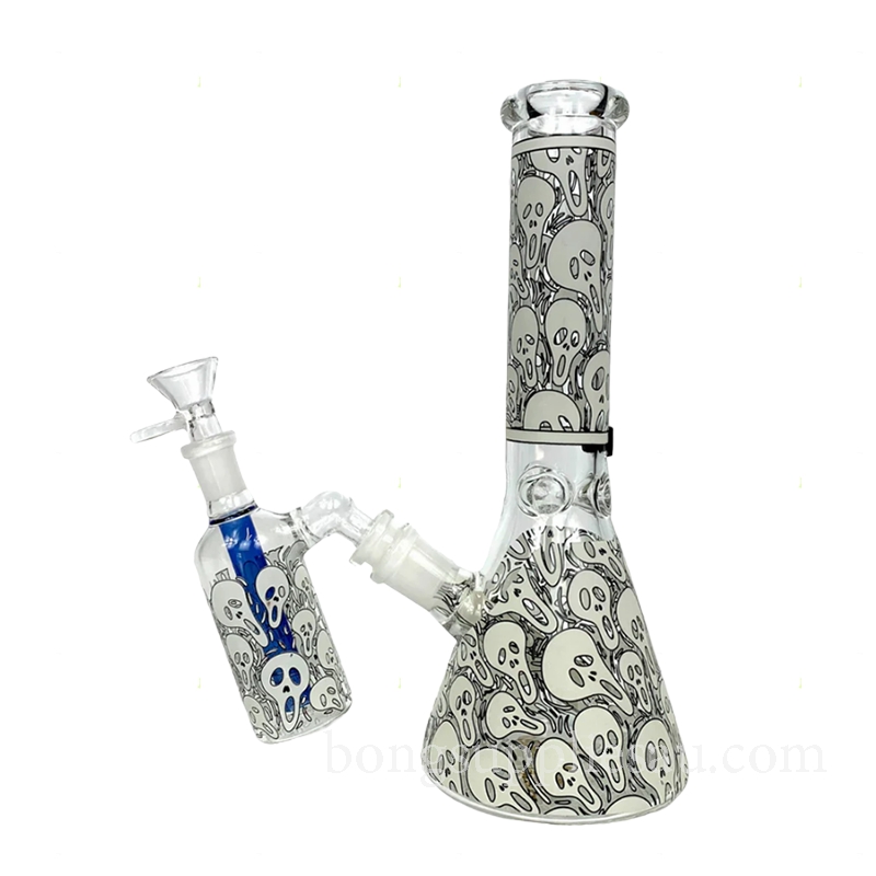Stylish Double Skull Chamber Bong 25cm
