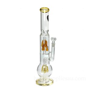 Dual Chamber Tear Drop Perc Bong 46cm