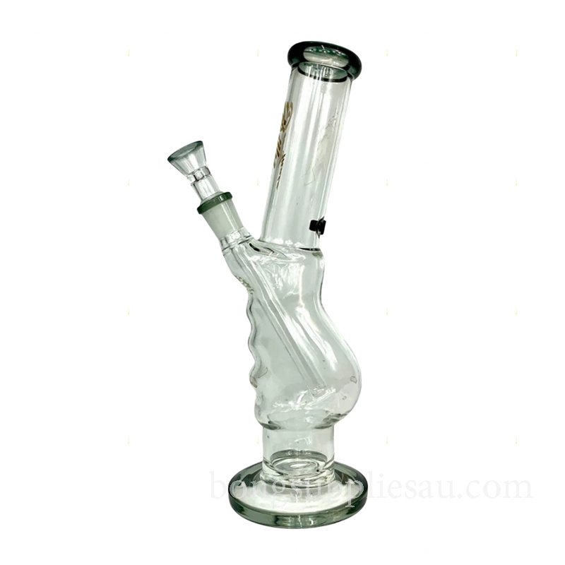 Stylish Ash Green Billy Mate Glass Bong 30cm