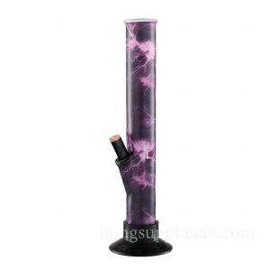 Tall Lightning Tube Bong in Purple