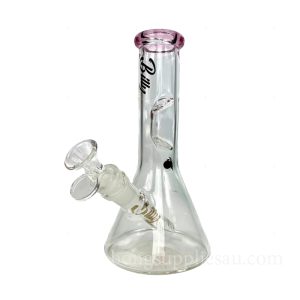 Compact Pink Beaker Bong 20cm Height