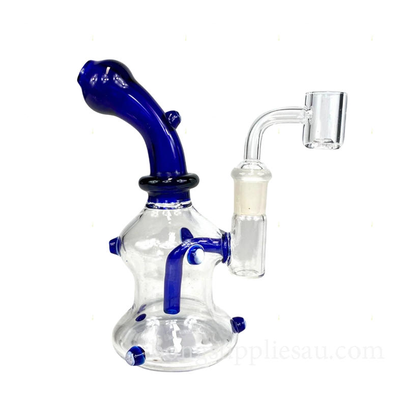 Sleek Blue Blaze Bong for Dabs and Rips