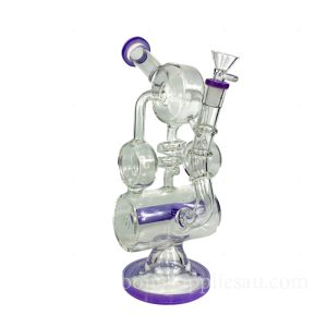 28cm Phoenix Purple Recycler Bong Stylish and Functional