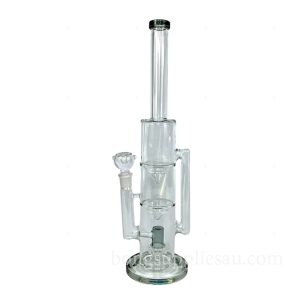 Double Funnel UFO Perc Bong Built for Smooth Recycling