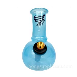 Tornado Mini Breeze Glass Bong in Vibrant Blue 14cm