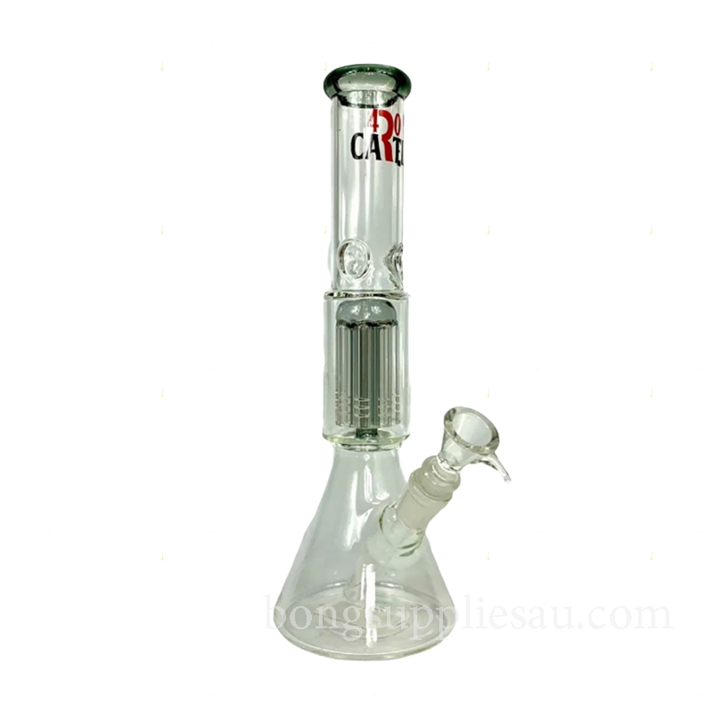 Tree Perc Beaker Bong Teal 420 Cartel 30cm