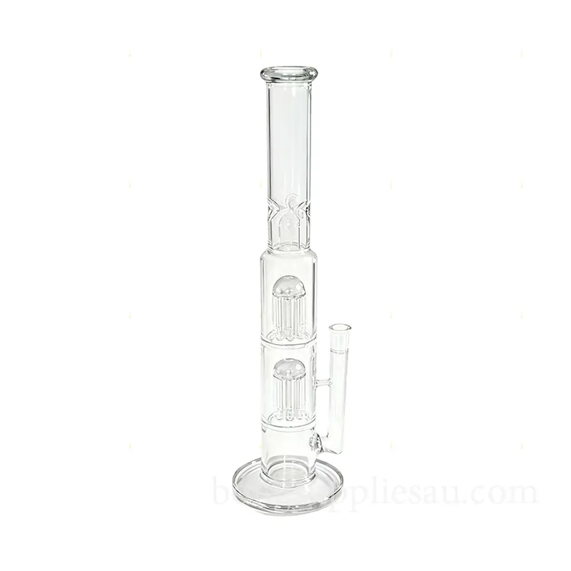 Glass Bong Double Filtration Smooth Hits 45cm