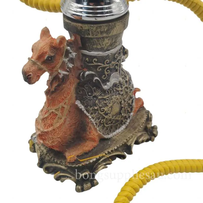 Classic Arabic Hookah 26cm Portable Single Hose - Image 2