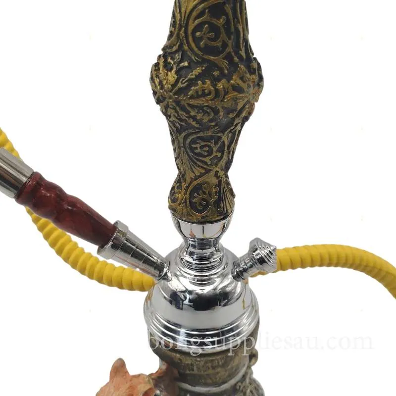 Classic Arabic Hookah 26cm Portable Single Hose - Image 3