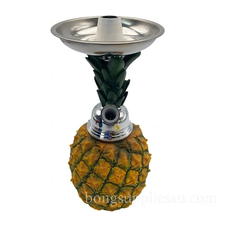 Compact Dual Hose Hookah Pineapple Base 27cm - Image 2