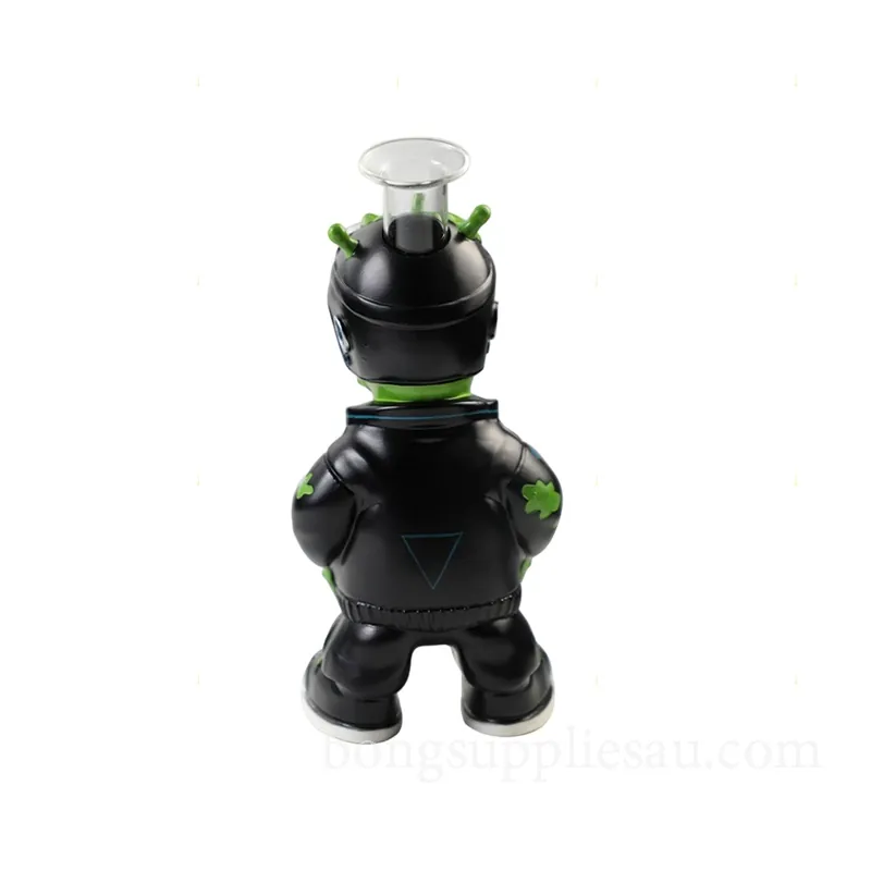 Green Alien Glass Bong Cartoon Style 25cm - Image 3