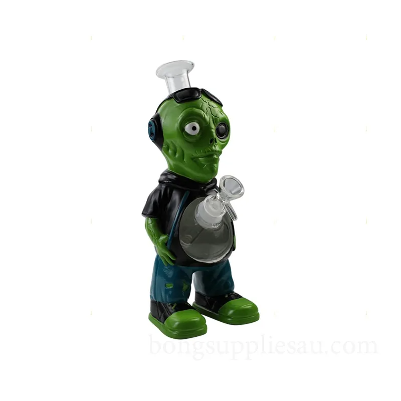Street Alien Figure Glass Bong Unique Design 27cm - Image 2